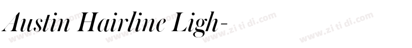 Austin Hairline Ligh字体转换